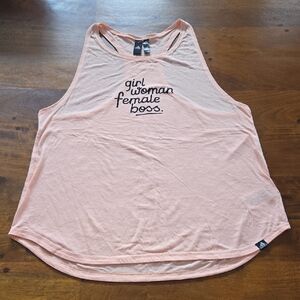 Adidas Light Pink Graphic Racerback Tank Top Size XL